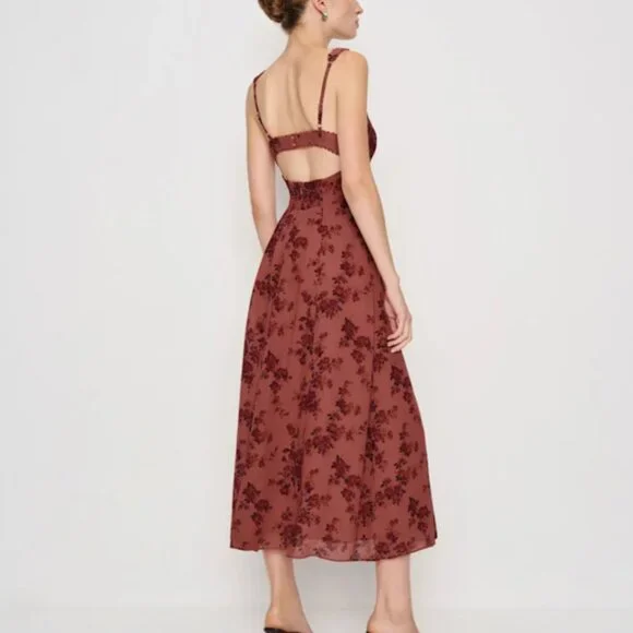 Reformation Lela Dress in Clarette - Size 8 - Picture 4 of 4